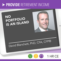 No Portfolio Is An Island – David Blanchett