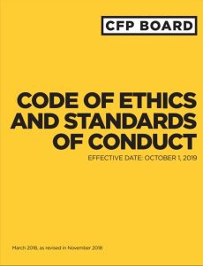 CFP Board Code of Ethics and Standards PDF