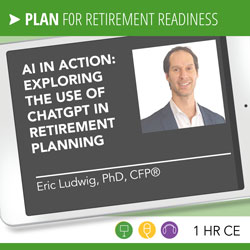 Eric Ludwig, PhD, CFP, AI in Action Retirement Planning